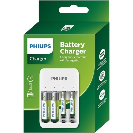 Incarcator acumulatori PHILIPS SCB4013NB/00, 4 acumulatori AA/AAA, 1300 mAh Incarcator acumulatori PHILIPS SCB4013NB/00, 4 acumulatori AA/AAA, 1300 mAh