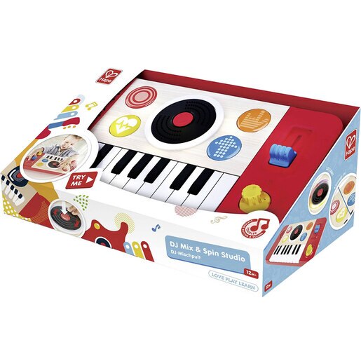 Jucarie interactiva HAPE Set DJ 478031135, 12 luni+, multicolor Jucarie interactiva HAPE Set DJ 478031135, 12 luni+, multicolor