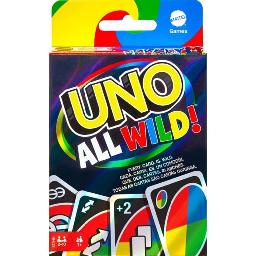 Joc de societate UNO All Wild MTHHL35O, 7 ani+, 2 jucatori Joc de societate UNO All Wild MTHHL35O, 7 ani+, 2 jucatori