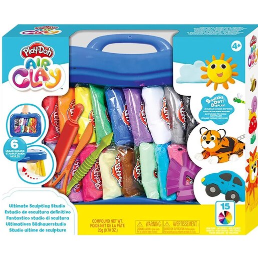 Set plastilina AIR CLAY Studio de scluptura 1100029421, 4 ani+, multicolor Set plastilina AIR CLAY Studio de scluptura 1100029421, 4 ani+, multicolor