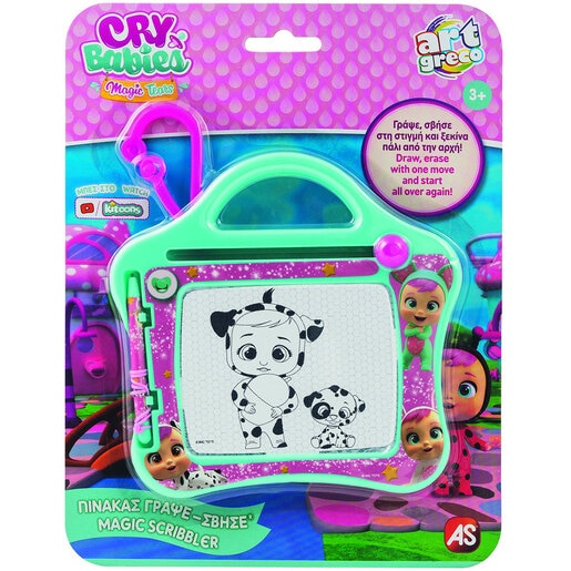Jucarie educativa AS GAMES Tabla de scris Cry Babies Magic Scribbler 13040, 3 ani+, multicolor Jucarie educativa AS GAMES Tabla de scris Cry Babies Magic Scribbler 13040, 3 ani+, multicolor
