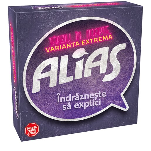 Joc de societate ALIAS Tarziu in noapte - varianta extrema 59615, 18 ani+, 2 jucatori Joc de societate ALIAS Tarziu in noapte - varianta extrema 59615, 18 ani+, 2 jucatori