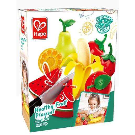 Jucarie de rol HAPE Fructele sanatoase E3171, 3 ani+, multicolor Jucarie de rol HAPE Fructele sanatoase E3171, 3 ani+, multicolor