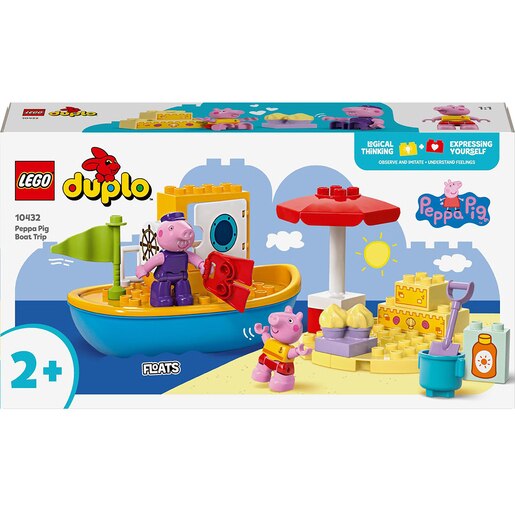 LEGO DUPLO: Excursia cu barca a Purcelusei Peppa 10432, 2 ani+, 23 piese LEGO DUPLO: Excursia cu barca a Purcelusei Peppa 10432, 2 ani+, 23 piese