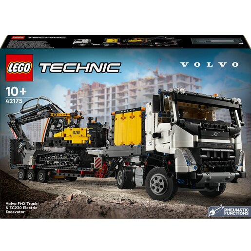 LEGO Technic: Camionul FMX si excavatorul electric EC230 de la Volvo 42175, 10 ani+, 2274 piese LEGO Technic: Camionul FMX si excavatorul electric EC230 de la Volvo 42175, 10 ani+, 2274 piese