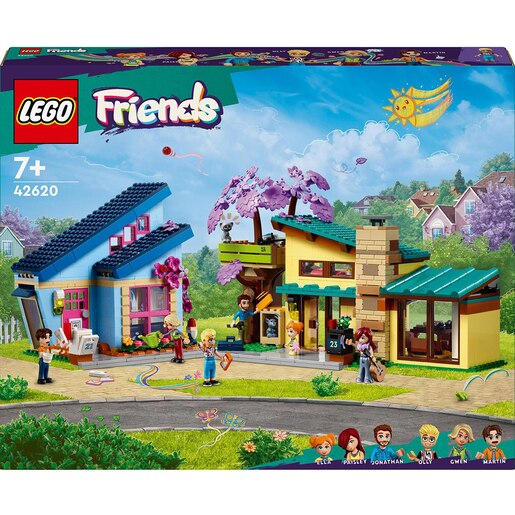 LEGO Friends: Casele familiale ale lui Olly si Paisley 42620, 7 ani+, 1126 piese LEGO Friends: Casele familiale ale lui Olly si Paisley 42620, 7 ani+, 1126 piese