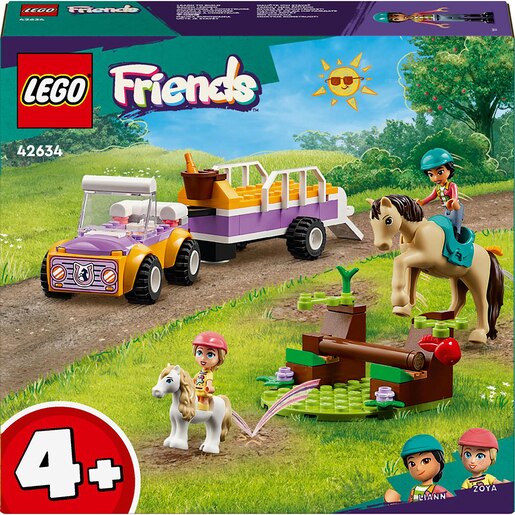 LEGO Friends: Remorca cu cal si ponei 42634, 4 ani+, 105 piese LEGO Friends: Remorca cu cal si ponei 42634, 4 ani+, 105 piese