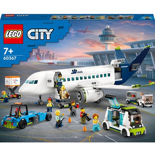 LEGO City: Avion de pasageri 60367, 7 ani+, 913 piese LEGO City: Avion de pasageri 60367, 7 ani+, 913 piese
