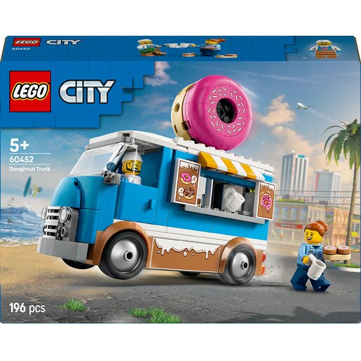 LEGO City: Furgoneta de gogosi 60452, 5 ani+, 196 piese LEGO City: Furgoneta de gogosi 60452, 5 ani+, 196 piese