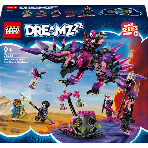 LEGO DREAMZzz: Creaturile de cosmar ale vrajitoarei din Never 71483, 9 ani+, 457 piese LEGO DREAMZzz: Creaturile de cosmar ale vrajitoarei din Never 71483, 9 ani+, 457 piese