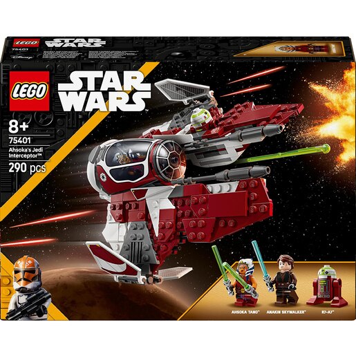 LEGO Star Wars: TM Nava Interceptor Jedi a lui Ahsoka 75401, 8 ani+, 290 piese LEGO Star Wars: TM Nava Interceptor Jedi a lui Ahsoka 75401, 8 ani+, 290 piese