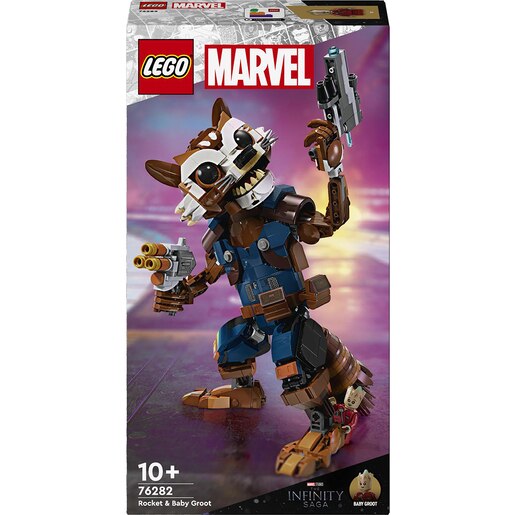 LEGO Marvel: Rocket si bebelusul Groot 76282, 10 ani+, 566 piese LEGO Marvel: Rocket si bebelusul Groot 76282, 10 ani+, 566 piese