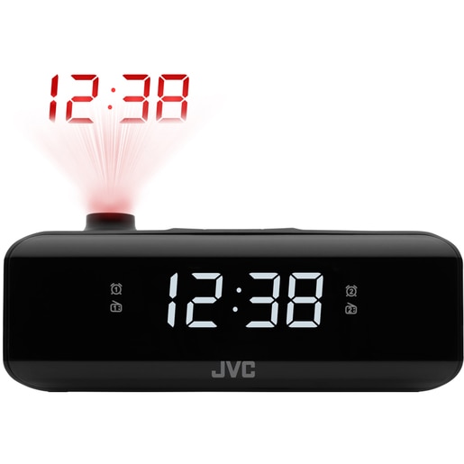 Ceas cu alarma JVC RA-E211B, negru Ceas cu alarma JVC RA-E211B, negru