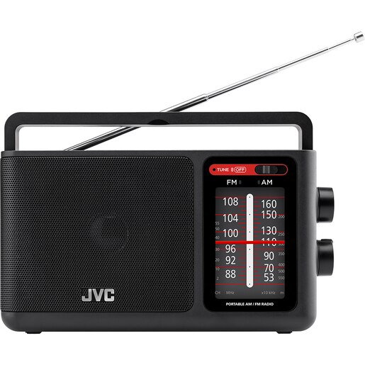 Radio portabil JVC RA-E435B, analog, negru Radio portabil JVC RA-E435B, analog, negru