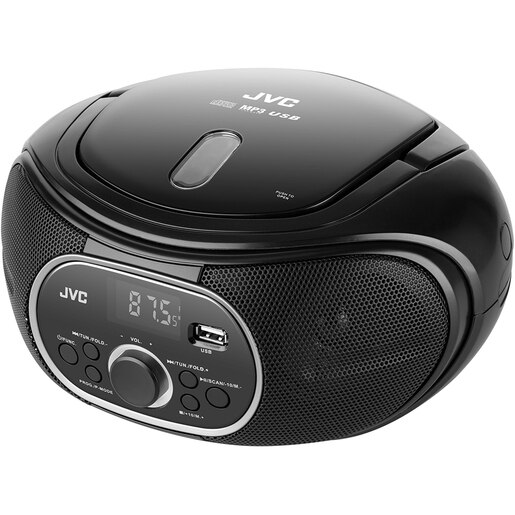 Radio CD JVC RD-E221B, USB, negru Radio CD JVC RD-E221B, USB, negru