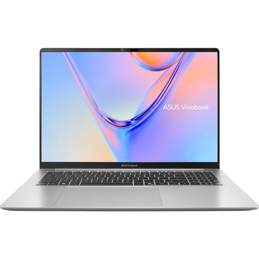 Laptop ASUS Vivobook S16 K5652MA-TK208, Intel Core 7 350 pana la 4.8GHz, 16" WUXGA, 16GB, SSD 512GB, Intel Graphics, Free Dos, Cool Silver Laptop ASUS Vivobook S16 K5652MA-TK208, Intel Core 7 350 pana la 4.8GHz, 16" WUXGA, 16GB, SSD 512GB, Intel Graphics, Free Dos, Cool Silver