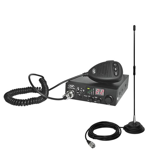 Kit statie CB PNI HP8000L ASQ + antena Extra 40 cu magnet Kit statie CB PNI HP8000L ASQ + antena Extra 40 cu magnet