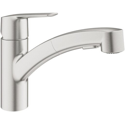 Baterie bucatarie GROHE Start, extractibil, alama sanitara, inox Baterie bucatarie GROHE Start, extractibil, alama sanitara, inox