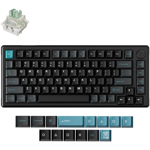 Tastatura Gaming mecanica KEYCHRON J2 HE 8K, switch-uri magnetice TMR, USB, Layout US, negru Tastatura Gaming mecanica KEYCHRON J2 HE 8K, switch-uri magnetice TMR, USB, Layout US, negru