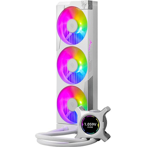 Cooler procesor cu racire lichida SEGOTEP KL-II-360-ARGB-WH, 3x120mm, Iluminare ARGB, alb Cooler procesor cu racire lichida SEGOTEP KL-II-360-ARGB-WH, 3x120mm, Iluminare ARGB, alb