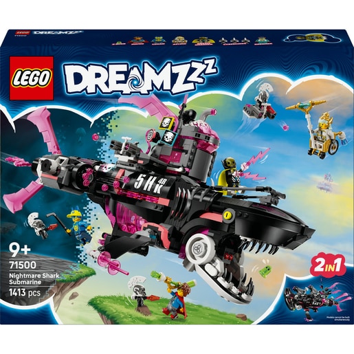 LEGO DREAMZzz: Submarin-rechin de cosmar 71500, 9 ani+, 1413 piese LEGO DREAMZzz: Submarin-rechin de cosmar 71500, 9 ani+, 1413 piese