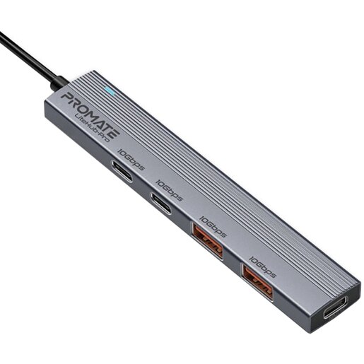 Hub USB PROMATE LiteHub-Pro, USB-C, USB-A, antracit Hub USB PROMATE LiteHub-Pro, USB-C, USB-A, antracit