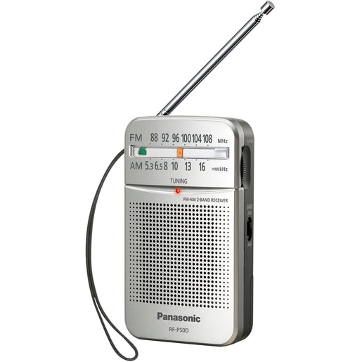 Radio portabil PANASONIC RF-P50DEG-S, FM/AM, negru Radio portabil PANASONIC RF-P50DEG-S, FM/AM, negru