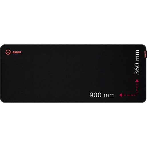 Mouse Pad Gaming LORGAR Main 329, negru-rosu Mouse Pad Gaming LORGAR Main 329, negru-rosu