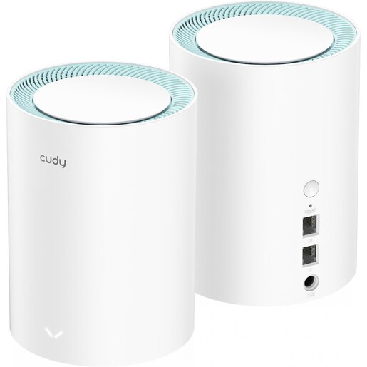 Sistem Wireless Mesh Gigabit CUDY M1300 AC1200, Wi-Fi 5, Dual-Band 300 + 867 Mbps, 2buc, alb Sistem Wireless Mesh Gigabit CUDY M1300 AC1200, Wi-Fi 5, Dual-Band 300 + 867 Mbps, 2buc, alb