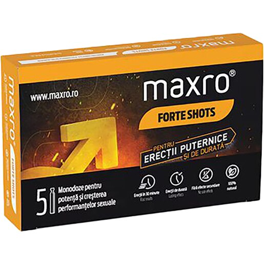 Supliment alimentar Maxro Forte Shots, 5 monodoze x 10 ml, QUANTUM Supliment alimentar Maxro Forte Shots, 5 monodoze x 10 ml, QUANTUM