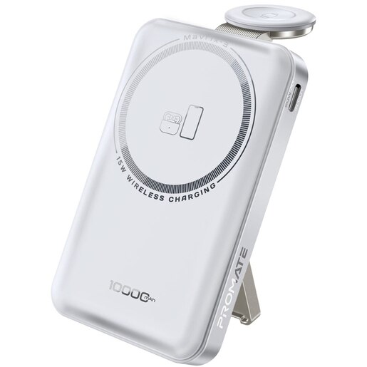 Baterie externa PROMATE Mavrix-3, 10000 mAh, 1x USB-C, alb Baterie externa PROMATE Mavrix-3, 10000 mAh, 1x USB-C, alb