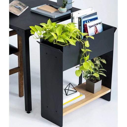 Unitate depozitare cu suport ghiveci flori SPIN Fliss, 68 x 25 x 71 cm, gri antracit Unitate depozitare cu suport ghiveci flori SPIN Fliss, 68 x 25 x 71 cm, gri antracit
