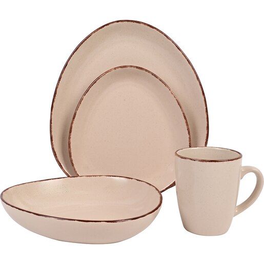 Set de masa MYRIA MC4091, 16 piese, ceramica, crem Set de masa MYRIA MC4091, 16 piese, ceramica, crem