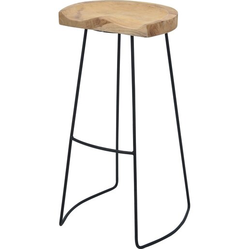 Scaun bar J11302260, 40 x 32 x 79 cm, maro deschis Scaun bar J11302260, 40 x 32 x 79 cm, maro deschis