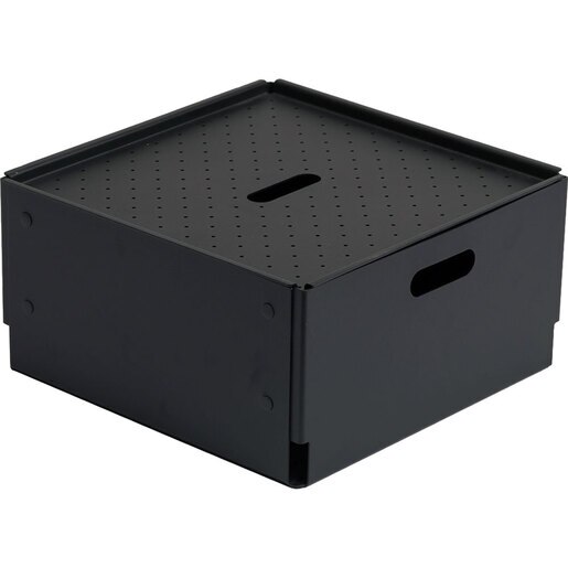 Cutie depozitare Euro Large, 30 x 30 x 14.8 cm, negru Cutie depozitare Euro Large, 30 x 30 x 14.8 cm, negru