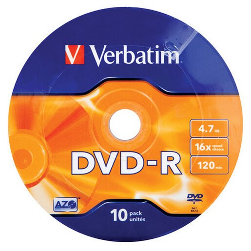DVD-R VERBATIM 43729, 16x, 4.7GB, 10buc - Shrink DVD-R VERBATIM 43729, 16x, 4.7GB, 10buc - Shrink