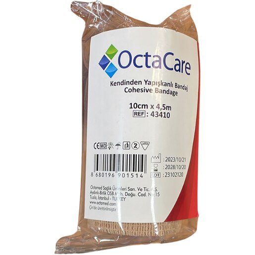 Fasa elastica autoadeziv, 10 cm x 4.5 m, OCTACARE Fasa elastica autoadeziv, 10 cm x 4.5 m, OCTACARE
