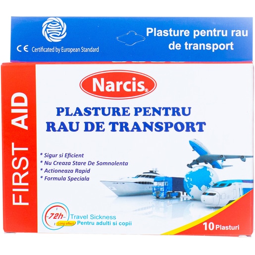 Plasturi pentru rau de miscare NARCIS, 11 x 7.5 cm, 10 buc Plasturi pentru rau de miscare NARCIS, 11 x 7.5 cm, 10 buc