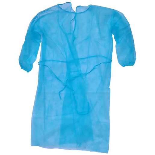 Halat de unica folosinta EASYCARE, albastru, 10 buc Halat de unica folosinta EASYCARE, albastru, 10 buc