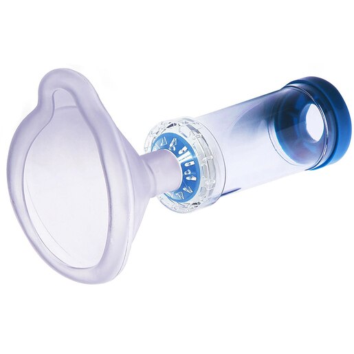 Camera de inhalare KIDSCARE KCCI10C, albastru-transparent Camera de inhalare KIDSCARE KCCI10C, albastru-transparent