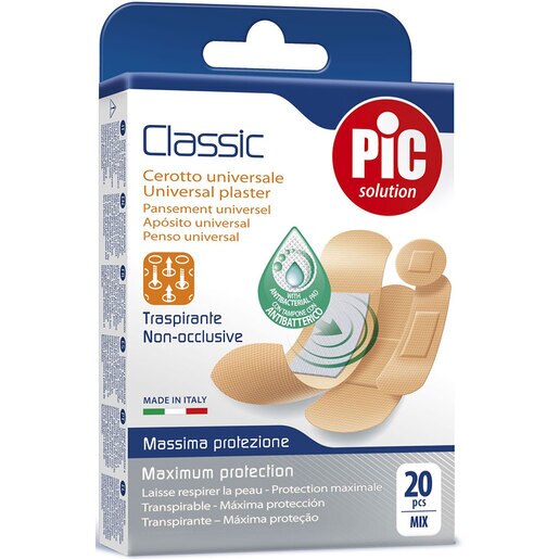 Plasturi universali PIC Classic, 3 cutii x 20 buc Plasturi universali PIC Classic, 3 cutii x 20 buc