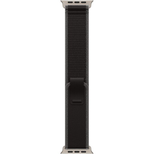 Bratara pentru APPLE Watch 49mm Black/Charcoal Trail Loop - M/L - Natural Titanium Finish, MFT94ZM/A Bratara pentru APPLE Watch 49mm Black/Charcoal Trail Loop - M/L - Natural Titanium Finish, MFT94ZM/A