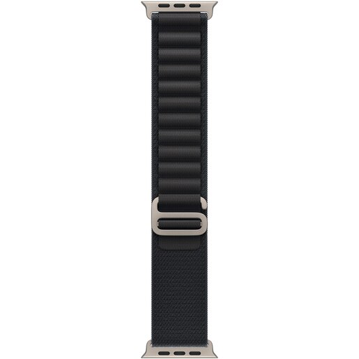 Bratara pentru APPLE Watch 49mm Black Alpine Loop - Small - Natural Titanium Finish, MFTE4ZM/A Bratara pentru APPLE Watch 49mm Black Alpine Loop - Small - Natural Titanium Finish, MFTE4ZM/A