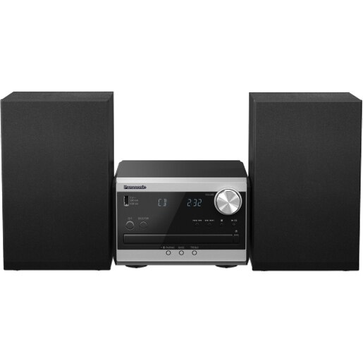 Microsistem audio PANASONIC SC-PM270EG-S, 20W, CD, Bluetooth, Radio FM, argintiu Microsistem audio PANASONIC SC-PM270EG-S, 20W, CD, Bluetooth, Radio FM, argintiu