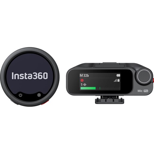 Microfon INSTA360 Mic Pro (1 TX + 1 RX), negru Microfon INSTA360 Mic Pro (1 TX + 1 RX), negru