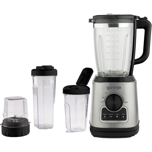 Blender GORENJE B1400BE, 1.75l, 1400W, 4 trepte viteza, argintiu-negru Blender GORENJE B1400BE, 1.75l, 1400W, 4 trepte viteza, argintiu-negru