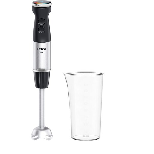 Mixer vertical TEFAL Quickchef+ HB671830, 0.8l, 1000W, 20 trepte viteza, negru-argintiu Mixer vertical TEFAL Quickchef+ HB671830, 0.8l, 1000W, 20 trepte viteza, negru-argintiu
