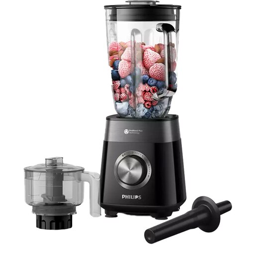 Blender PHILIPS Seria 5000 HR3032/00, 0.7l, 1200W, 3 treapta viteza, negru-argintiu inchis Blender PHILIPS Seria 5000 HR3032/00, 0.7l, 1200W, 3 treapta viteza, negru-argintiu inchis