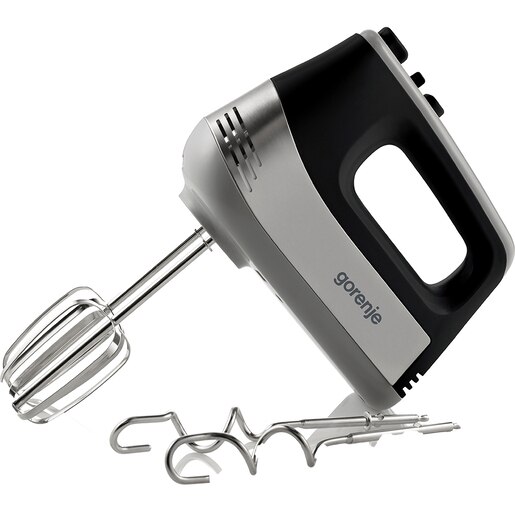 Mixer de mana GORENJE M500DCBK, 500W, 5 trepte viteza, argintiu-negru Mixer de mana GORENJE M500DCBK, 500W, 5 trepte viteza, argintiu-negru