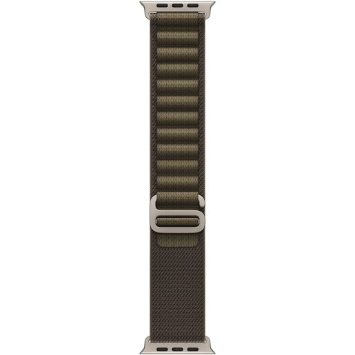 Bratara pentru APPLE Watch 49mm Dark Olive Alpine Loop - Medium - Natural Titanium Finish, MK7A4ZM/A Bratara pentru APPLE Watch 49mm Dark Olive Alpine Loop - Medium - Natural Titanium Finish, MK7A4ZM/A